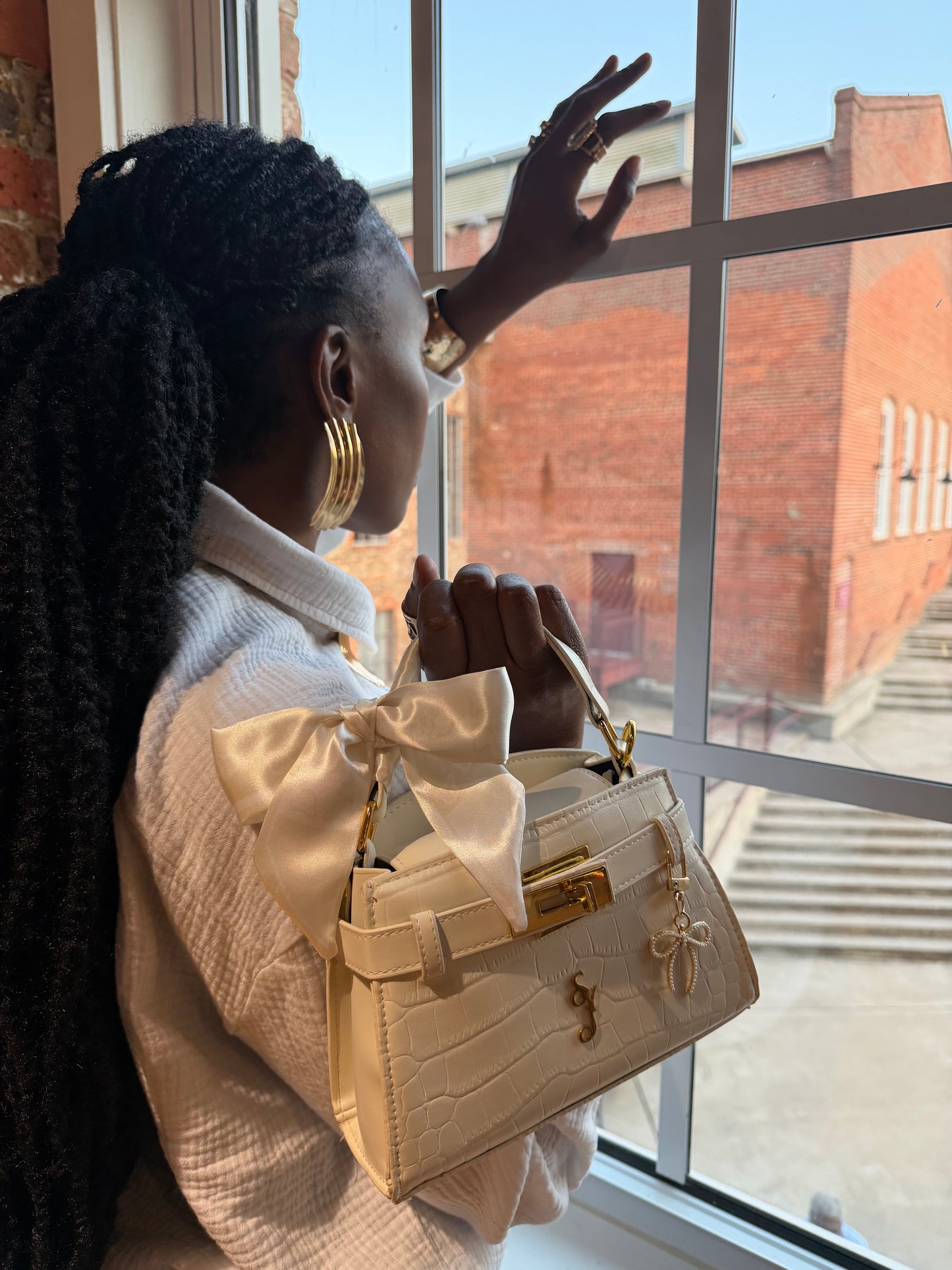 White Coconut Luxe Handbag