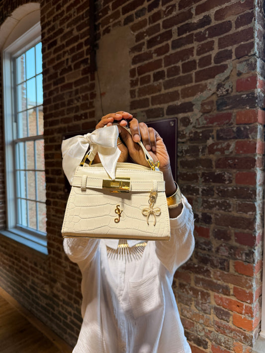 White Coconut Luxe Handbag